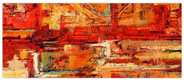Tablou cu pictură pe pereți (120x50 cm)