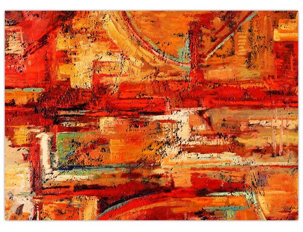 Tablou cu pictură pe pereți (70x50 cm)