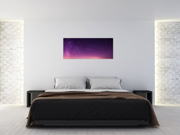 Tablou cu cerul și stea căzând (120x50 cm)