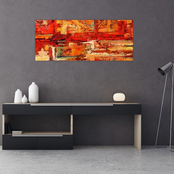 Tablou cu pictură pe pereți (120x50 cm)