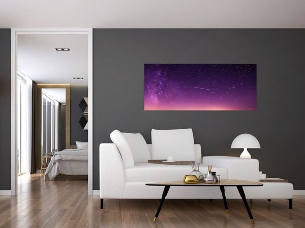 Tablou cu cerul și stea căzând (120x50 cm)