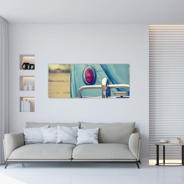 Tablou cu veteran turcoaz (120x50 cm)
