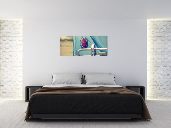 Tablou cu veteran turcoaz (120x50 cm)