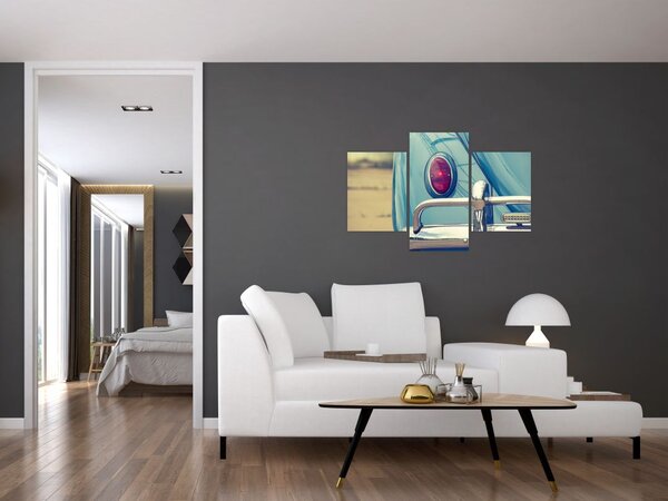 Tablou cu veteran turcoaz (90x60 cm)