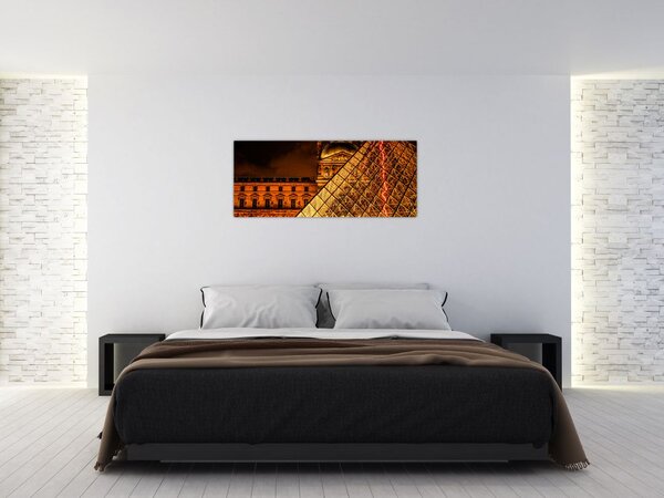 Tablou cu Louvre la Pris (120x50 cm)
