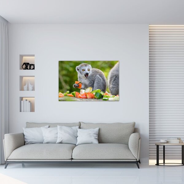 Tablou cu lemur (90x60 cm)