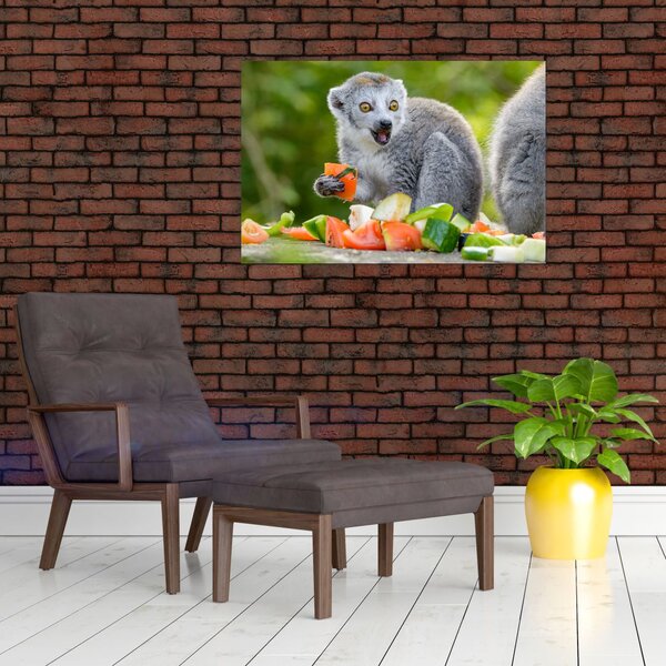 Tablou cu lemur (90x60 cm)
