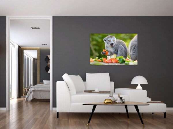 Tablou cu lemur (90x60 cm)