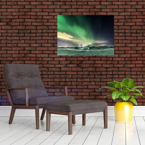 Tablou cu Aurora Borealis (70x50 cm)