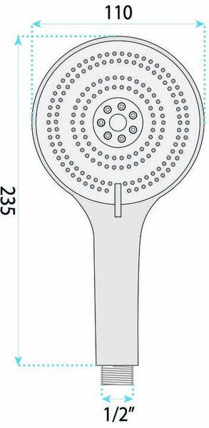 PARA DE DUS REA JS-019 BRUSH NICKLE