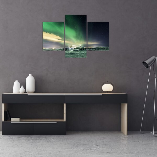 Tablou cu Aurora Borealis (90x60 cm)