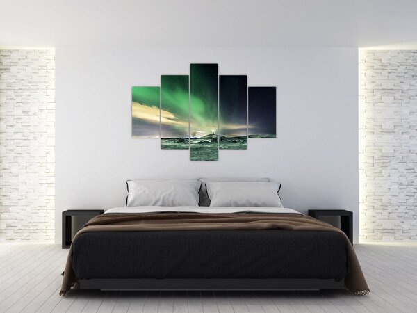 Tablou cu Aurora Borealis (150x105 cm)