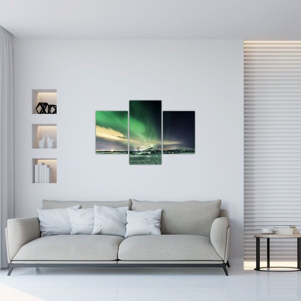 Tablou cu Aurora Borealis (90x60 cm)