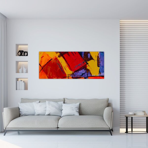 Tablou cu abstracție (120x50 cm)