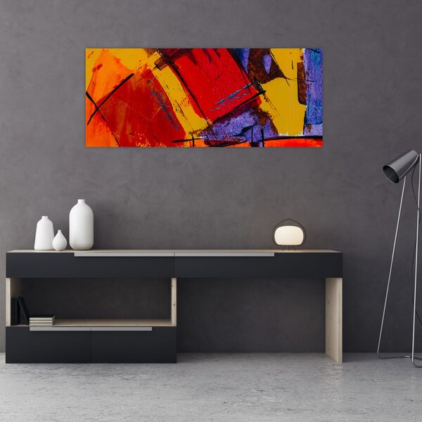 Tablou cu abstracție (120x50 cm)
