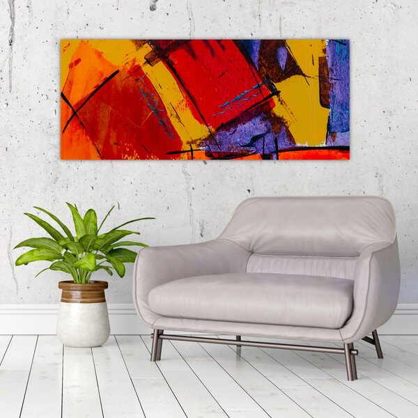 Tablou cu abstracție (120x50 cm)