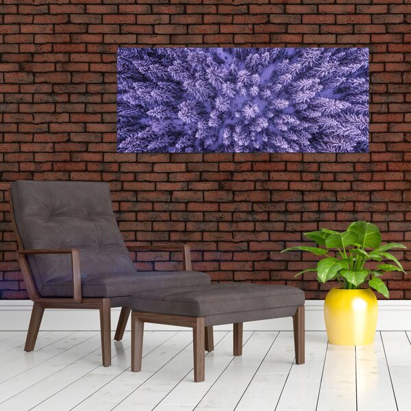Tablou cu copacii înzăpeziți (120x50 cm)