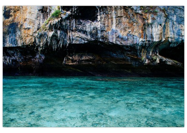 Tablou cu apă și stâci (90x60 cm)