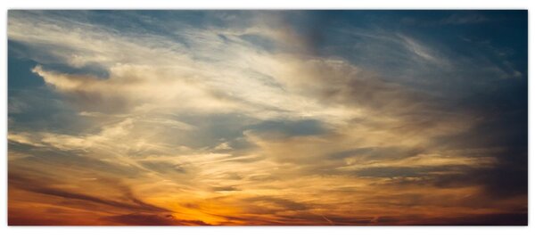 Tablou cu apus de soare (120x50 cm)