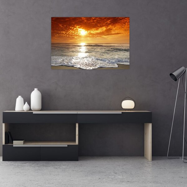 Tablou cu apus de soare din Corsica (90x60 cm)