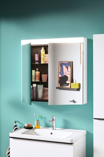 Duravit D-Neo lavoar 80x48 cm dreptunghiular mobilier alb luciu 2367800000