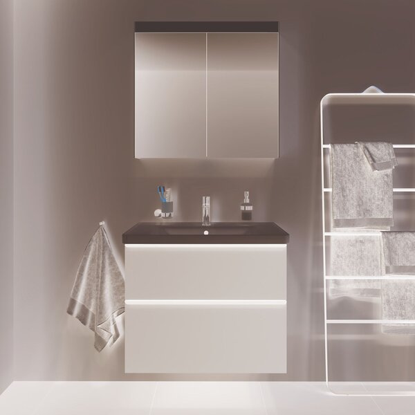 Duravit D-Neo lavoar 80x48 cm dreptunghiular mobilier alb luciu 2367800000