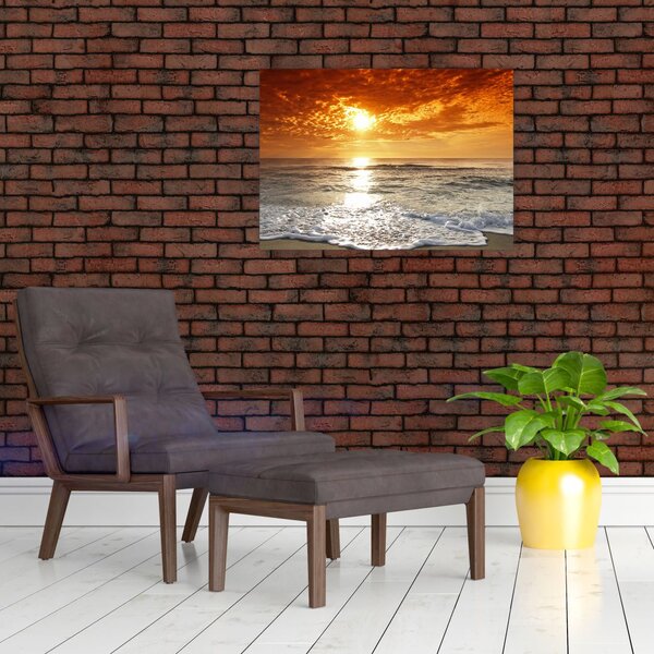 Tablou cu apus de soare din Corsica (70x50 cm)