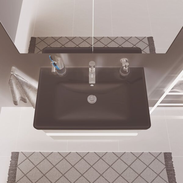 Duravit D-Neo lavoar 80x48 cm dreptunghiular mobilier alb luciu 2367800000