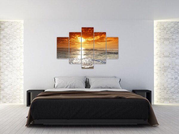 Tablou cu apus de soare din Corsica (150x105 cm)