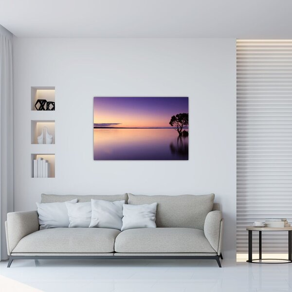 Tablou cu nivelul apei la răsăsrit de soare (90x60 cm)