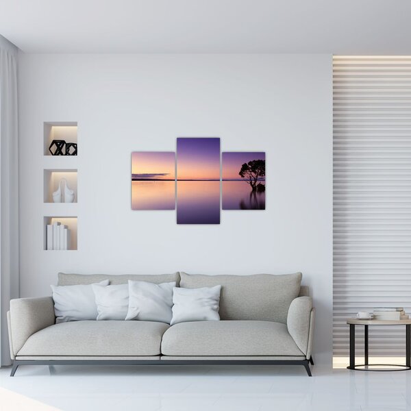 Tablou cu nivelul apei la răsăsrit de soare (90x60 cm)