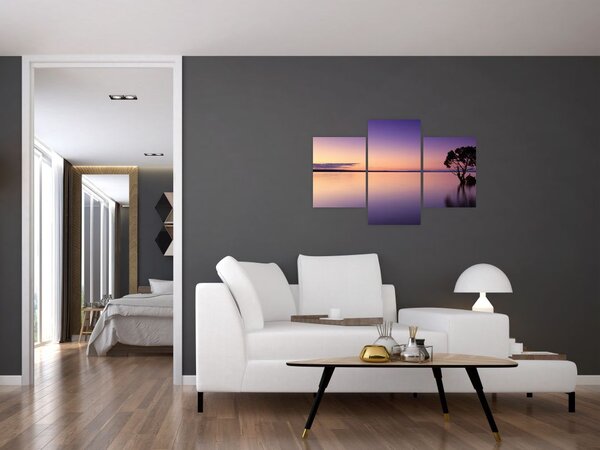 Tablou cu nivelul apei la răsăsrit de soare (90x60 cm)