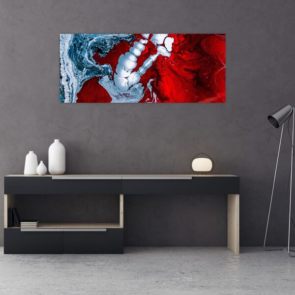 Tablou cu pete abstarcte (120x50 cm)