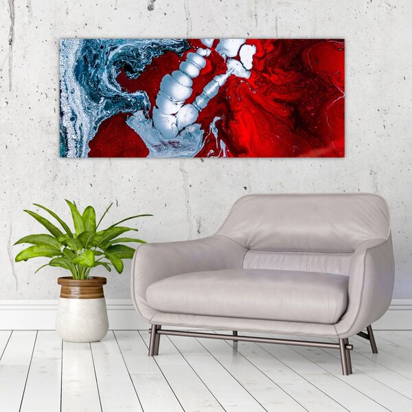 Tablou cu pete abstarcte (120x50 cm)