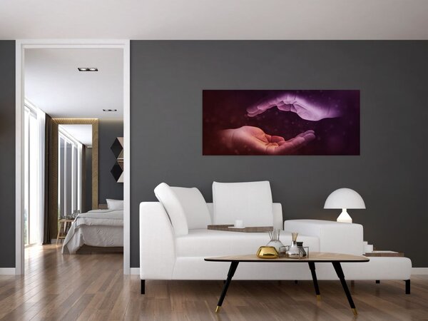 Tablou cu mâini (120x50 cm)