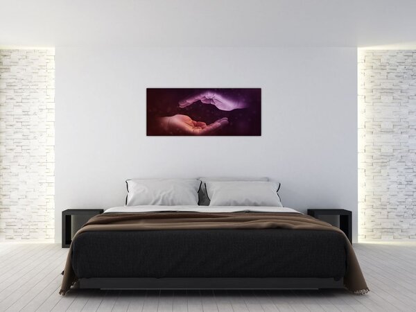 Tablou cu mâini (120x50 cm)