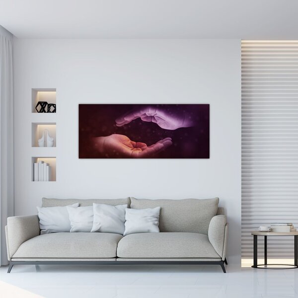 Tablou cu mâini (120x50 cm)