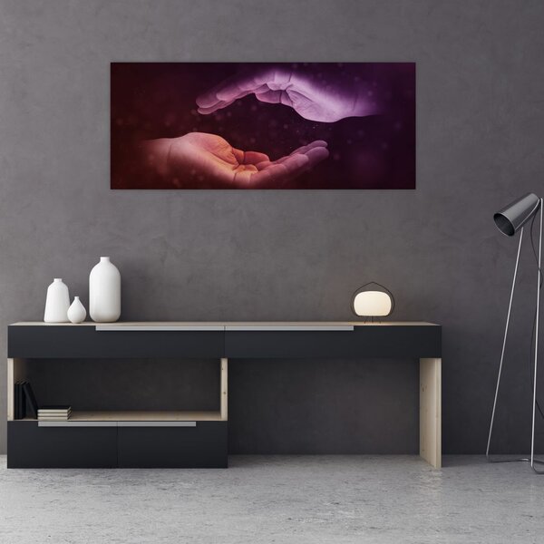 Tablou cu mâini (120x50 cm)