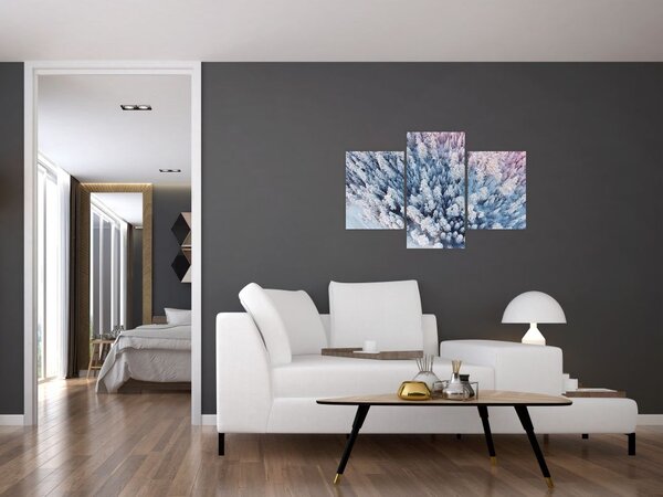 Tablou cu copaci înzăpeziți (90x60 cm)