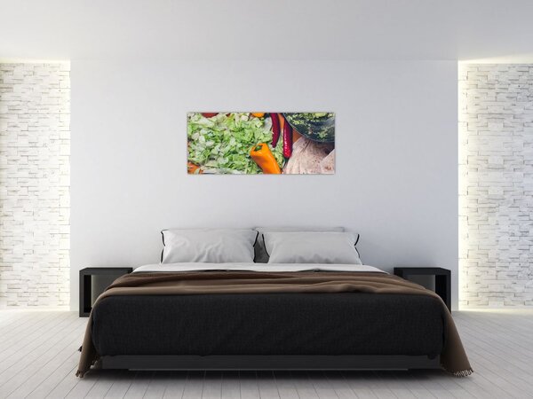 Tablou cu legume (120x50 cm)