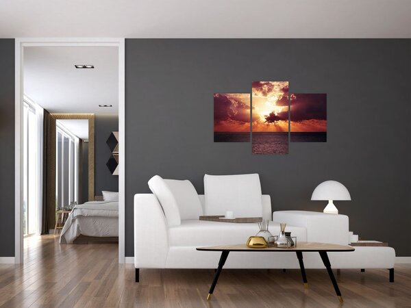 Tablou cu soarele după nori (90x60 cm)