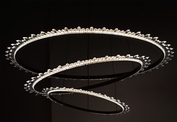 Lustra Tavan LED Cristal APP1609-3C GOLD