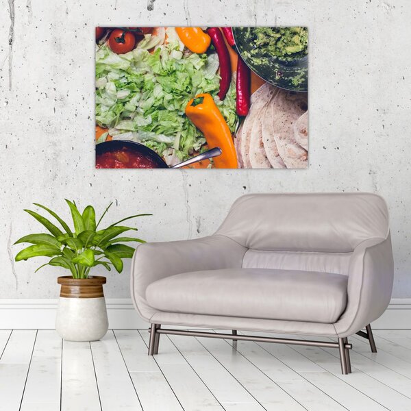 Tablou cu legume (90x60 cm)
