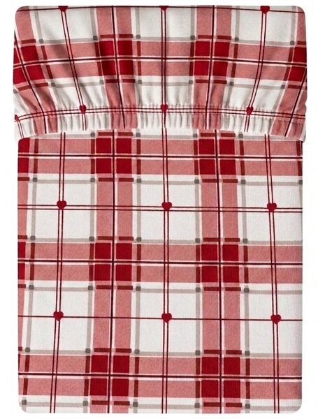 Cearsaf din microfibra TARTAN HEART colorat 90x200 cm