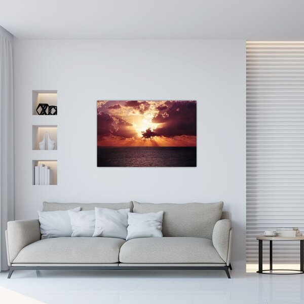 Tablou cu soarele după nori (90x60 cm)