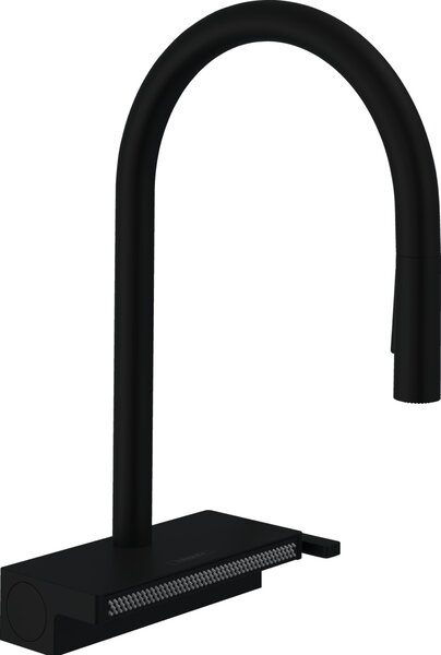 Hansgrohe Aquno Select M81 baterie bucătărie pe picior negru 73831670