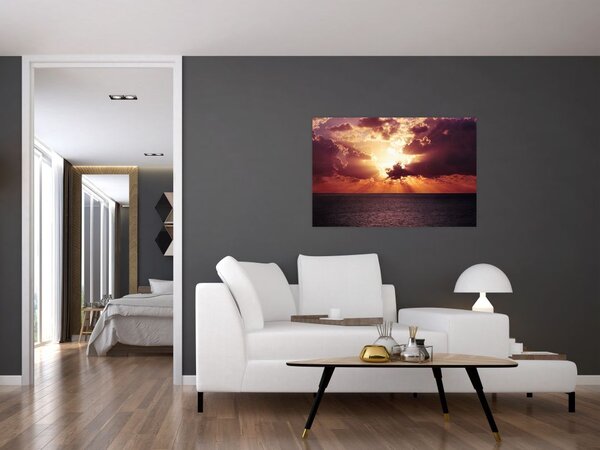 Tablou cu soarele după nori (90x60 cm)