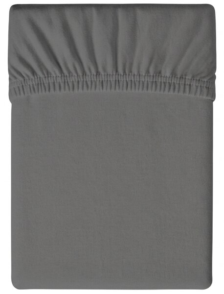 Cearsaf din microfibra MICROVELLE gri inchis 90x200 cm