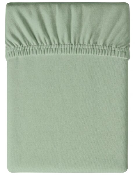 Cearsaf din microfibra MICROVELLE verde deschis 90x200 cm
