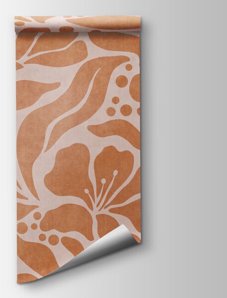 Fototapet Design cu motive florale inspirat din natură, Fototapet flori, Fototapet populare, t01114 - Tapeko.ro